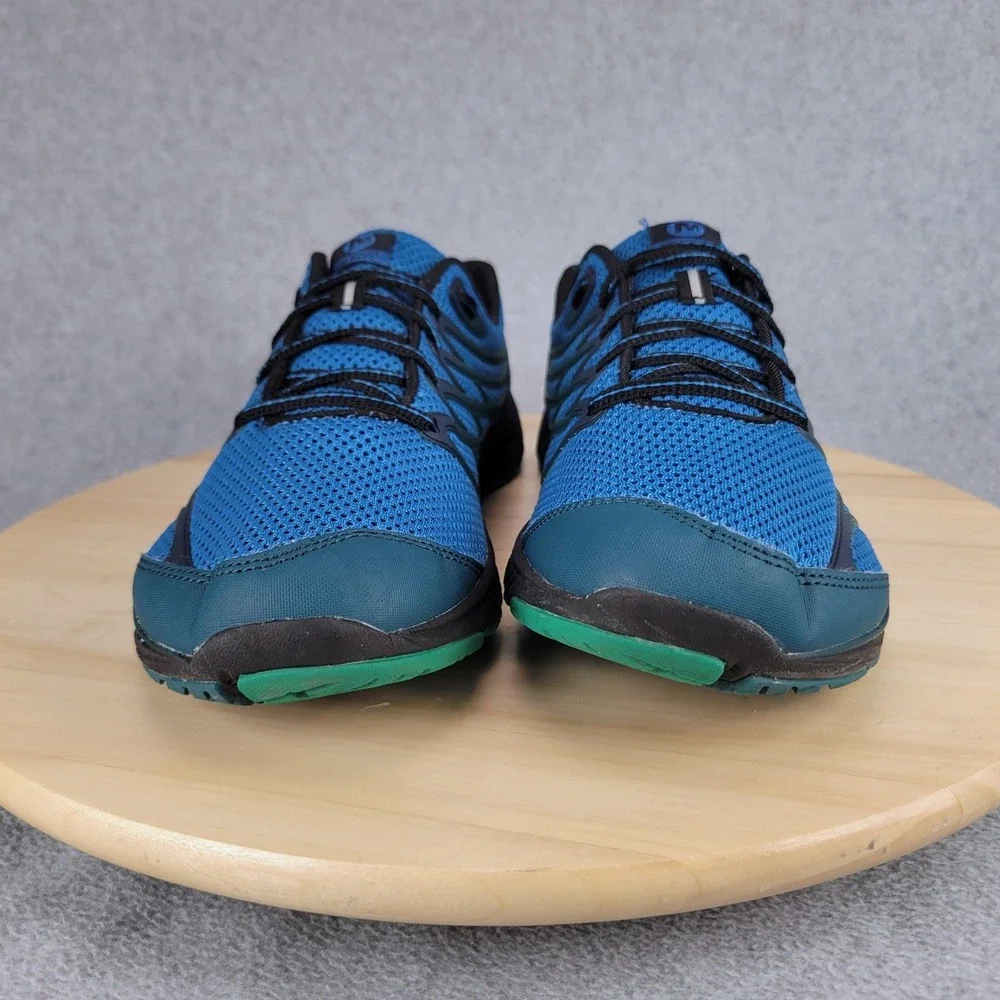 Merrell Bare Access 4 Trail Running Shoes Mens 10 Blue Vibram Zero Drop J37749 - Picture 2 of 10